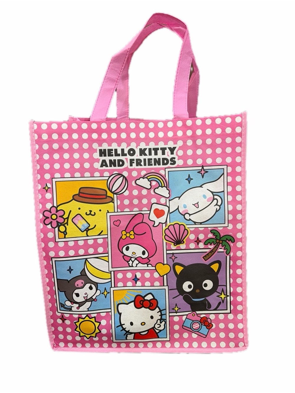 NWT Hello Kitty & Friends Reusable Pink Tote Bag